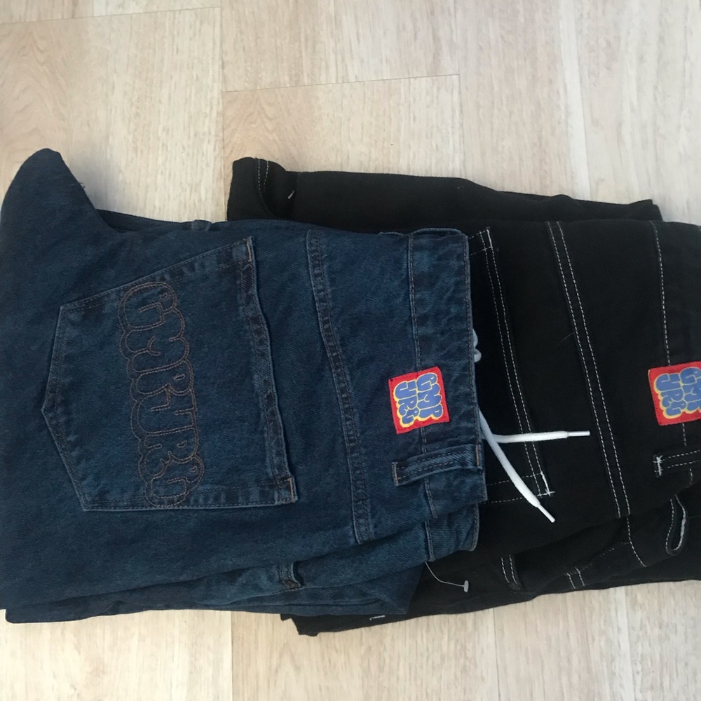 Empyre Relaxed Blue and Black Pants